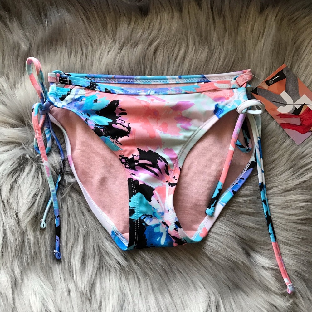 NWT Joy Lab Floral Watercolor Bikini Bottoms Only sz XS
